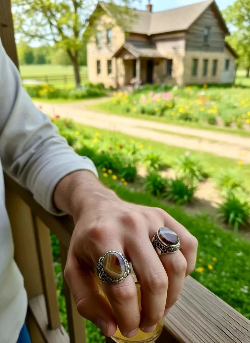 Turkish Design Men's Silver Plated Ring