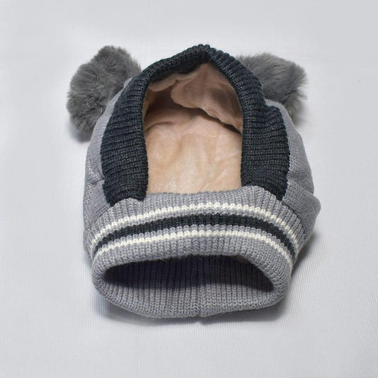 Kid's Wool Winter Cap – Soft & Warm Unisex Beanie for Cold Weather
