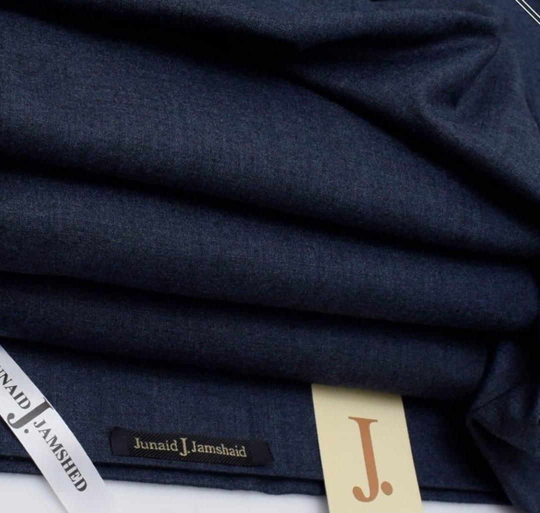 Men’s Unstitched Wool Plain Suit – Winter Collection Blue