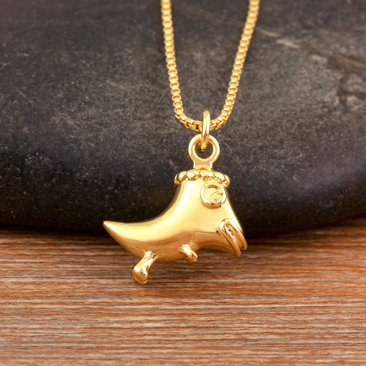 Nidin New Arrival Punk Boot Shape Zircon Pendant Necklace 3 Styles Choice For Female Male Trendy Personality Jewelry Party Gifts - Nextwave Zone