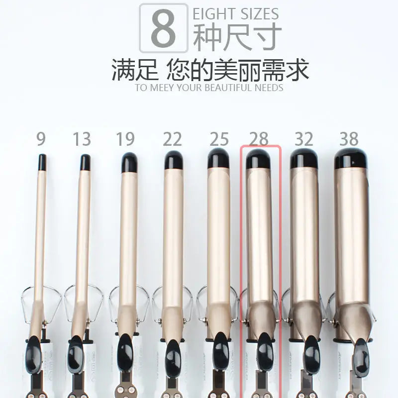 Hair Curlers Waves Electric Professional Ceramic Hair Curler Lcd Curling Iron Roller Curls Wand Waver Fashion Styling Tools - Nextwave Zone