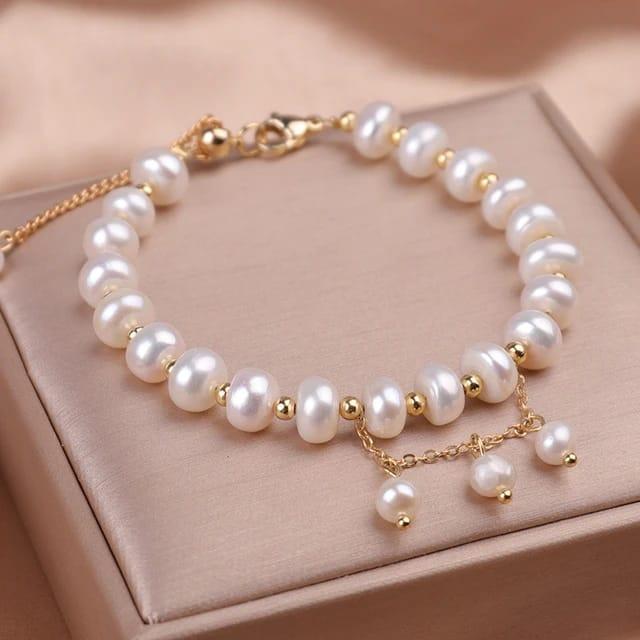 Elegant Pearl Beaded Bracelet