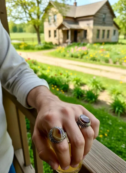 Turkish Design Men's Silver Plated Ring