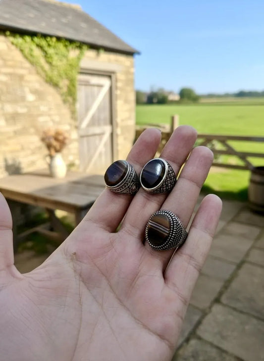 Turkish Design Men's Resin Polish Ring