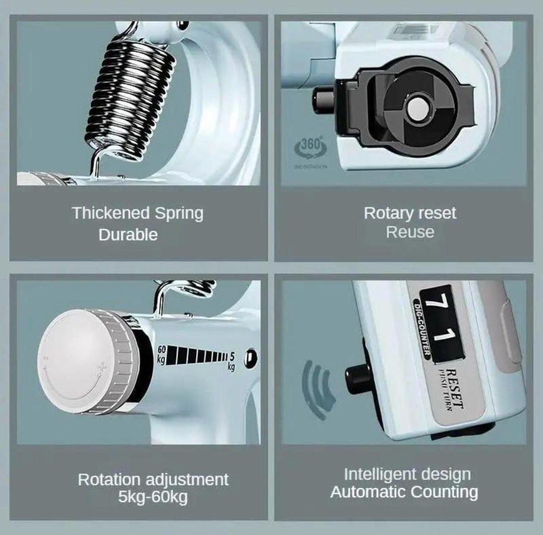 Adjustable Hand Gripper – 60Kg Strength Trainer for Gym & Home