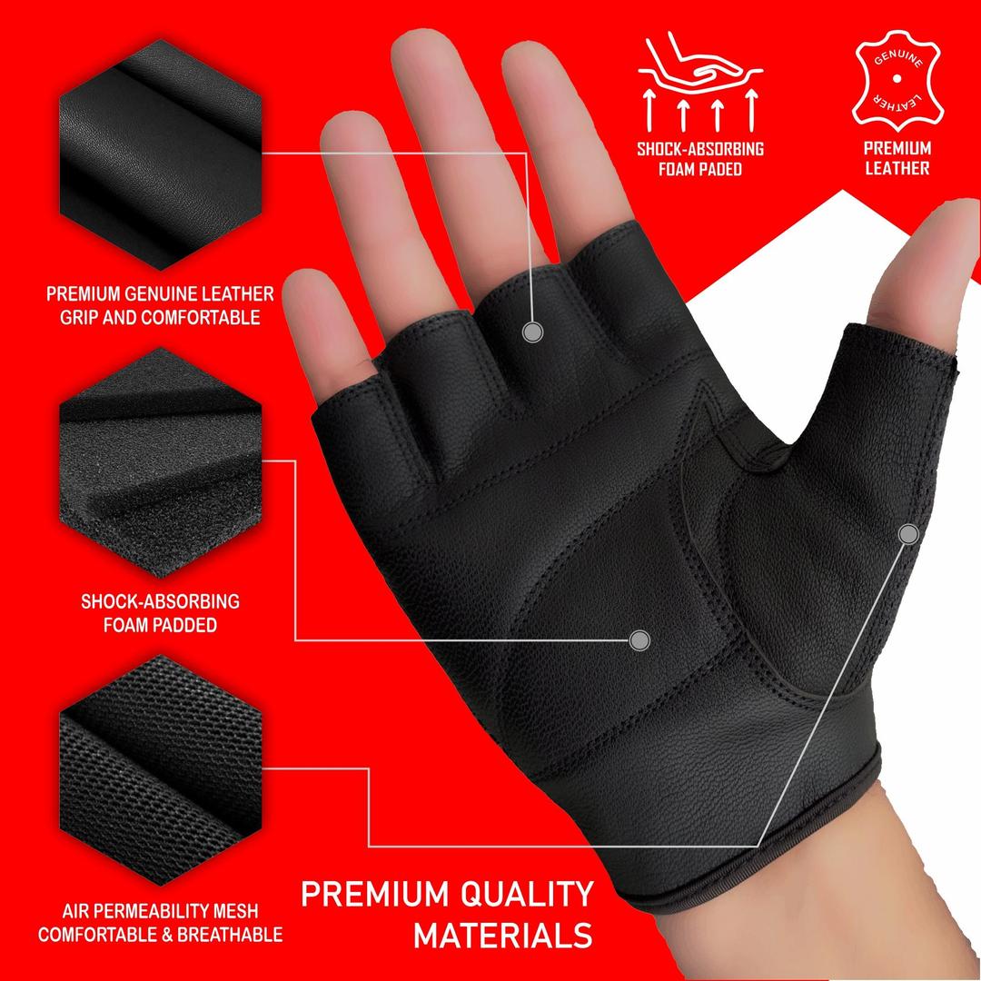 Mesh L5 Weightlifting Gloves – Padded, Adjustable & Breathable