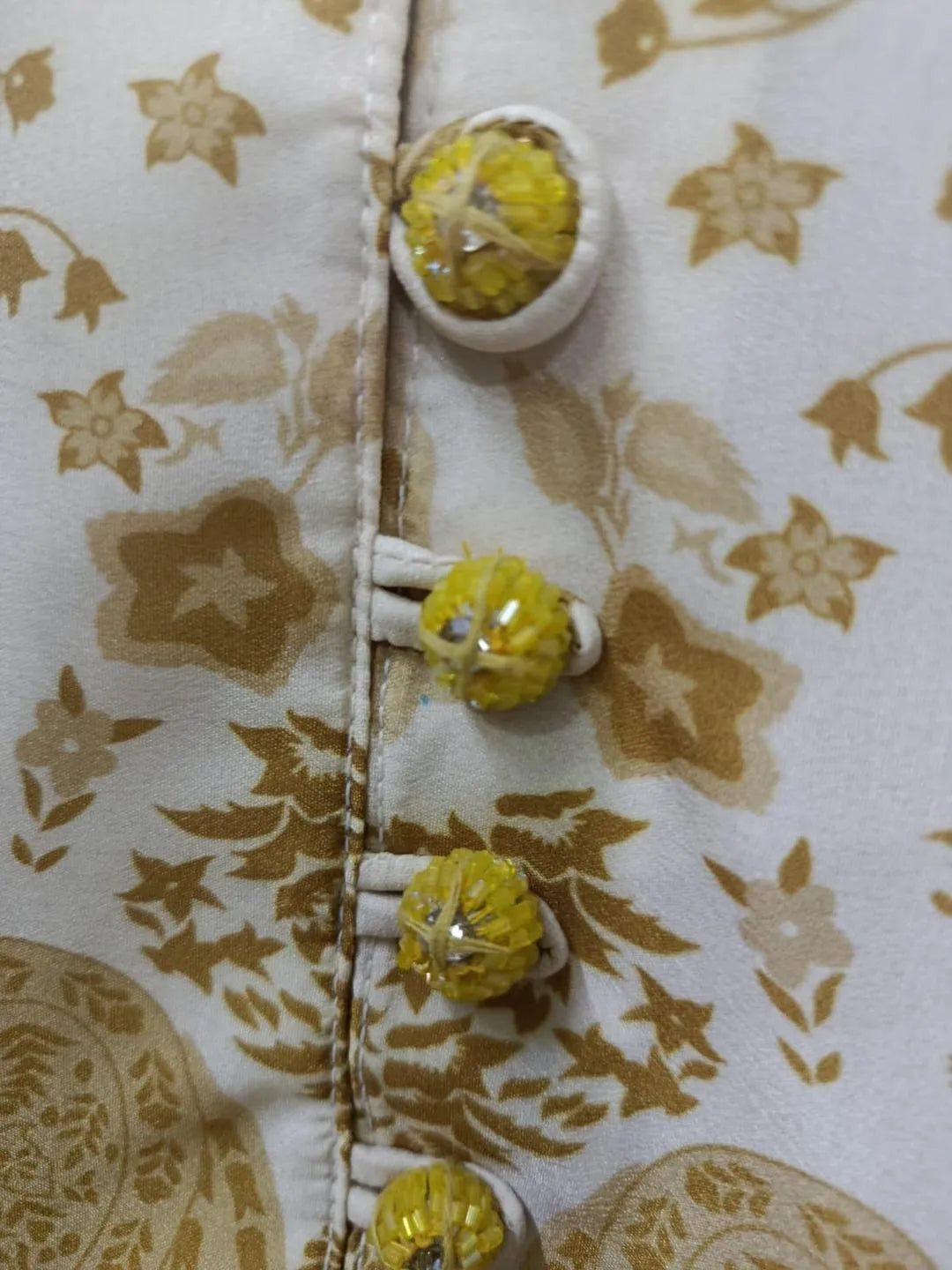 2 Pcs Women's Swiss Lawn Printed Co-Ord Set – Golden | Pista Collection