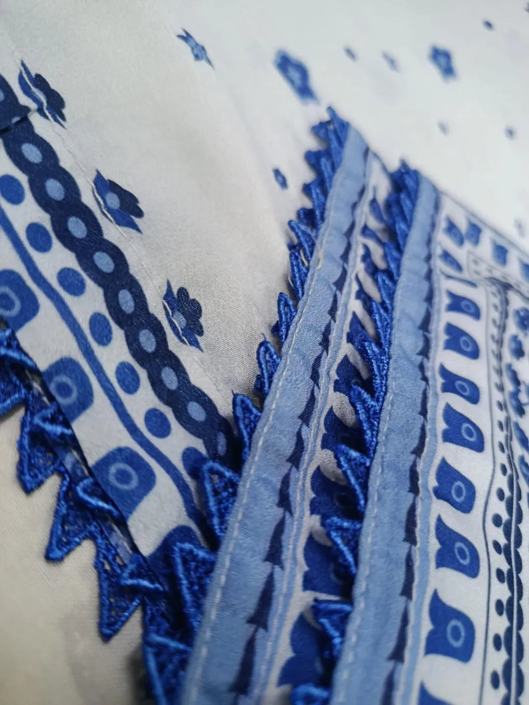 2 Pcs Women's Swiss Lawn Printed Co-Ord Set – Blue | Pista Collection