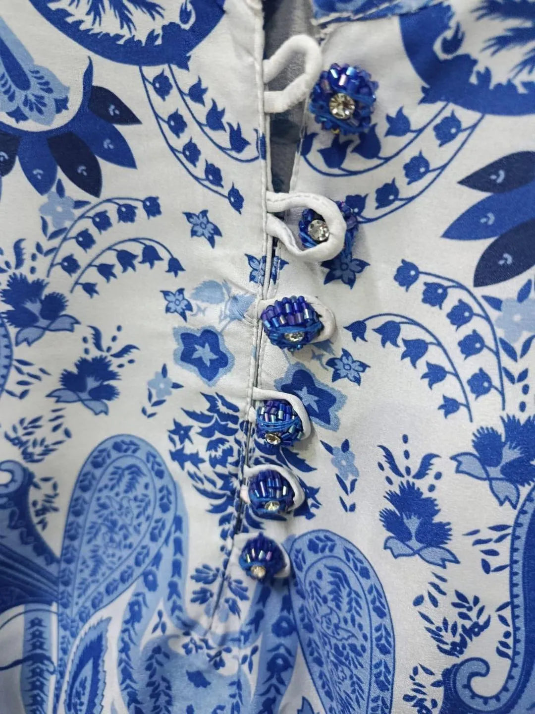 2 Pcs Women's Swiss Lawn Printed Co-Ord Set – Blue | Pista Collection