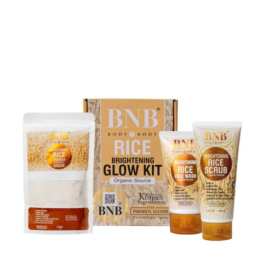 BNB Rice Extract Brightening Facial Kit – 3 in 1 Set