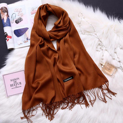 Women’s Wool Plain Shawl – Soft Winter Wrap for Everyday Elegance (2.5 Gazz) - Nextwave Zone