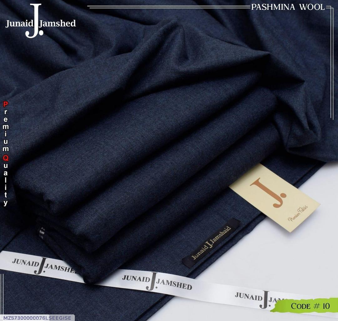 Men’s Unstitched Wool Plain Suit – Winter Collection Blue