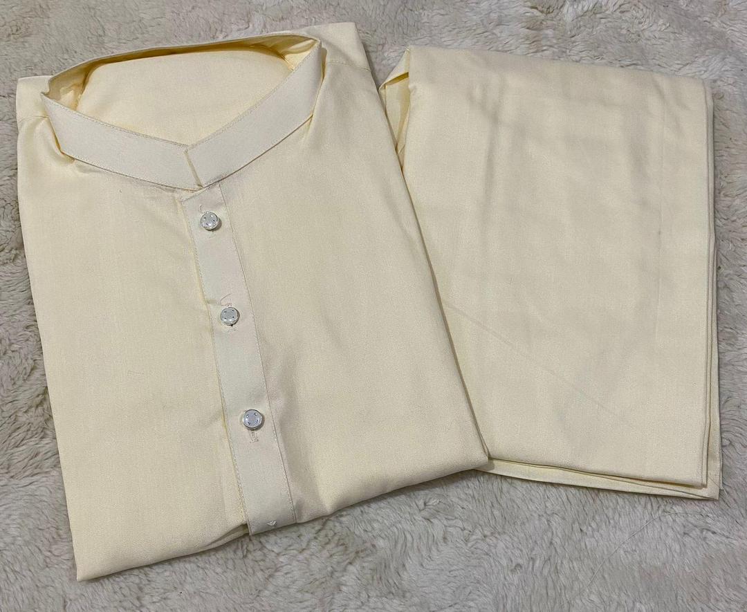 Men’s Wash & Wear Plain Black Suit – 1 Pc Masterpiece