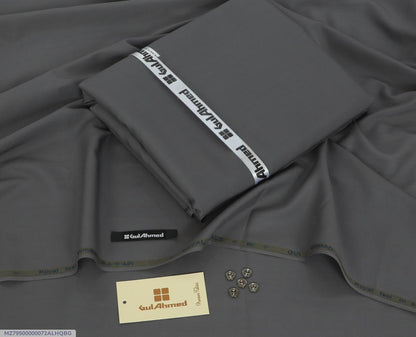 Men’s Unstitched Wash & Wear Plain Suit – Royal Swiss by Gul Ahmad