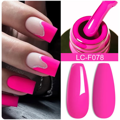 LILYCUTE Pink Purple Color Gel Nail Polish Spring Summer Semi Permanent For Manicure Soak Off Nail Art Gel Varnish - Nextwave Zone