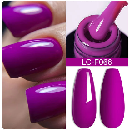 LILYCUTE Pink Purple Color Gel Nail Polish Spring Summer Semi Permanent For Manicure Soak Off Nail Art Gel Varnish - Nextwave Zone
