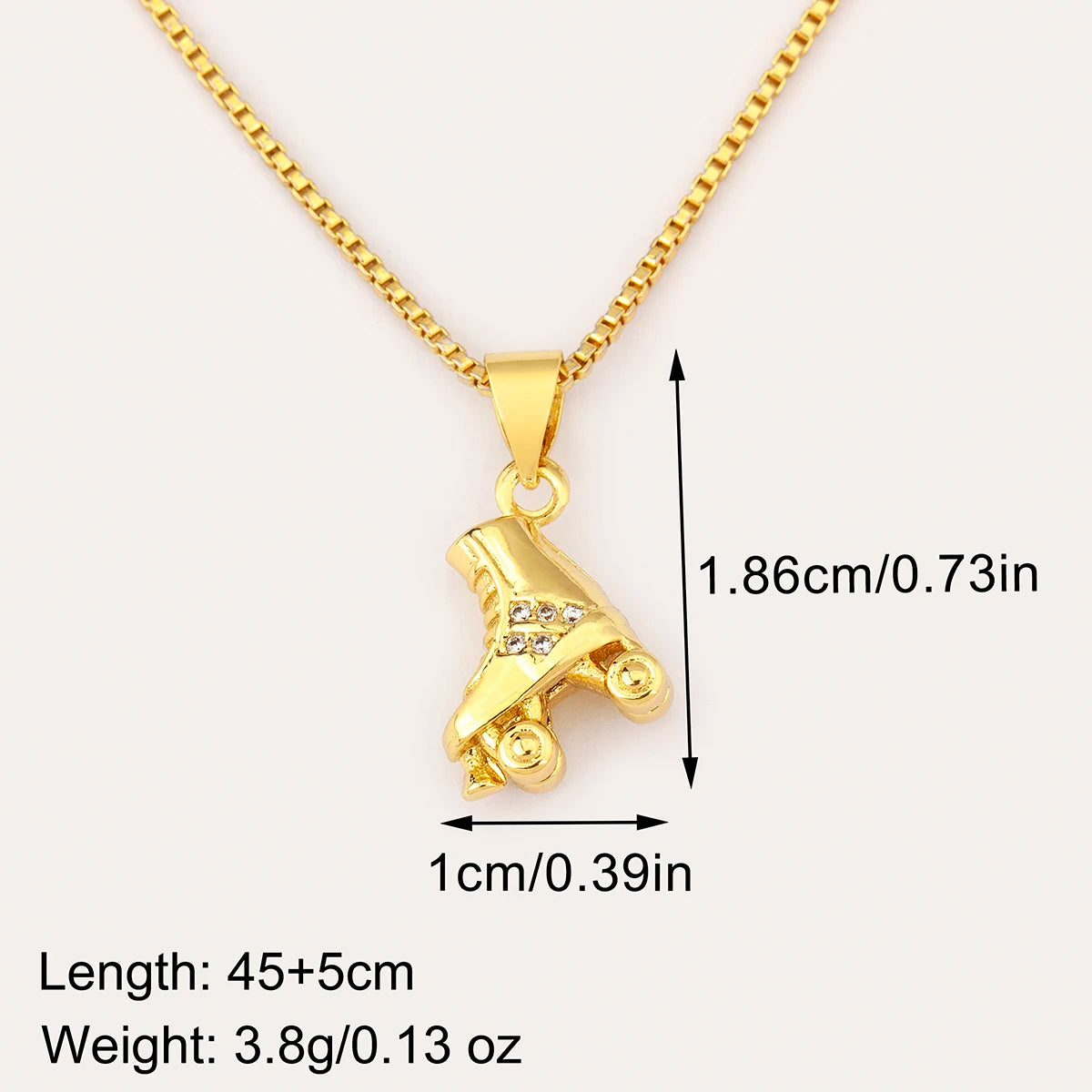 Nidin New Arrival Punk Boot Shape Zircon Pendant Necklace 3 Styles Choice For Female Male Trendy Personality Jewelry Party Gifts - Nextwave Zone