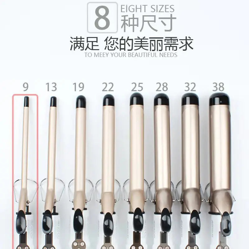 Hair Curlers Waves Electric Professional Ceramic Hair Curler Lcd Curling Iron Roller Curls Wand Waver Fashion Styling Tools - Nextwave Zone