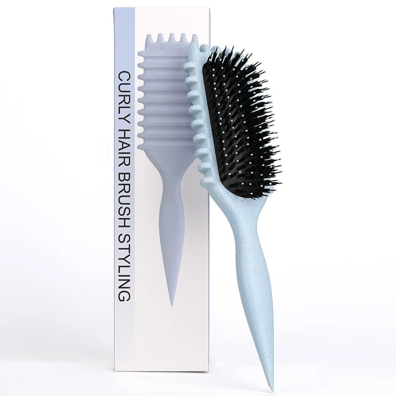 Salon Styling Curly Hair Styling Brush Curl Hair Brush for Combing and Shaping Men's and Women's Curls Reduce Pulling Tools - Nextwave Zone