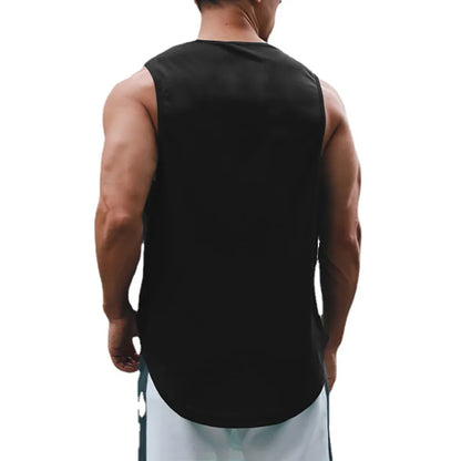 Summer Men's Gym Tank Top Fitness Training Clothing Quick-drying Loose Bodybuilding Sleeveless Shirt Men Fashion Basketball Vest - Nextwave Zone