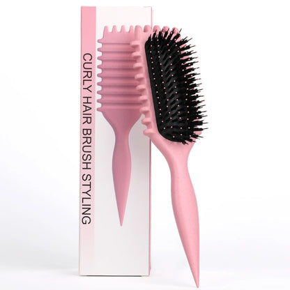 Salon Styling Curly Hair Styling Brush Curl Hair Brush for Combing and Shaping Men's and Women's Curls Reduce Pulling Tools - Nextwave Zone