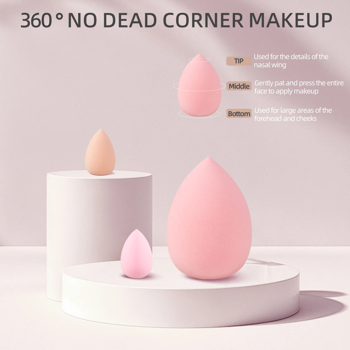 Makeup Brushes and Sponges Set, Pink Makeup Puff, Headband, Wristband Remover , 8-16mm DIY Eyelash Extension Kit makeup tool - Nextwave Zone