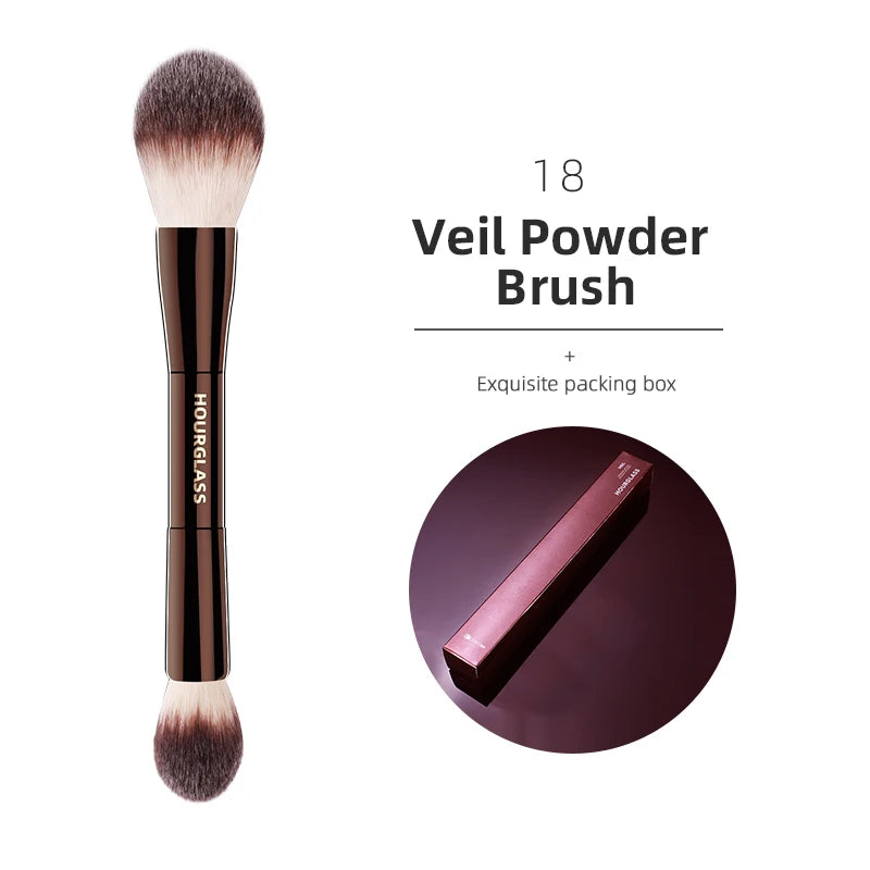 Hourglass Makeup Brushes Powder Foundation Concealer Blusher Bronzer Eye Shadow Eyebrow Eyeliner Sculpting Brush - Nextwave Zone