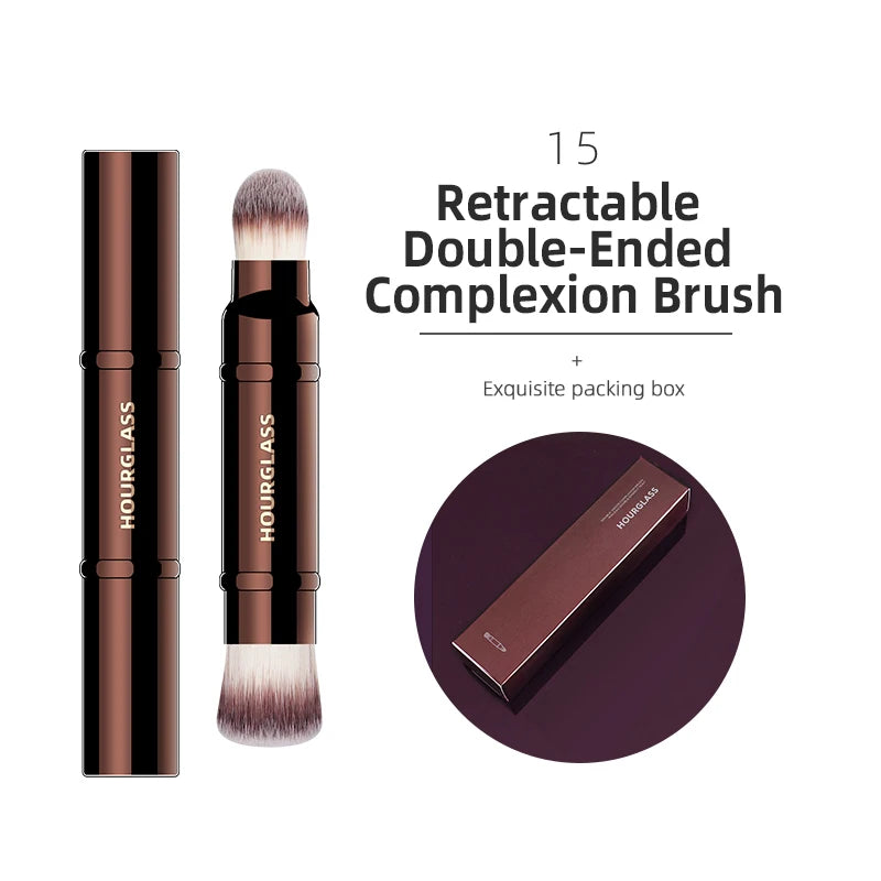 Hourglass Makeup Brushes Powder Foundation Concealer Blusher Bronzer Eye Shadow Eyebrow Eyeliner Sculpting Brush - Nextwave Zone