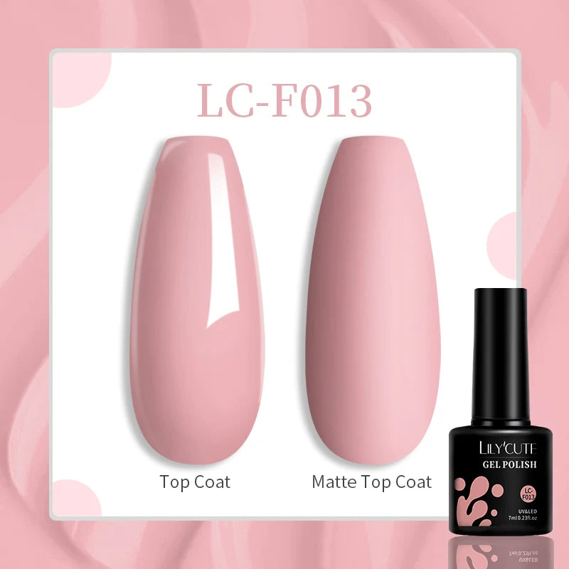 LILYCUTE Pink Purple Color Gel Nail Polish Spring Summer Semi Permanent For Manicure Soak Off Nail Art Gel Varnish - Nextwave Zone