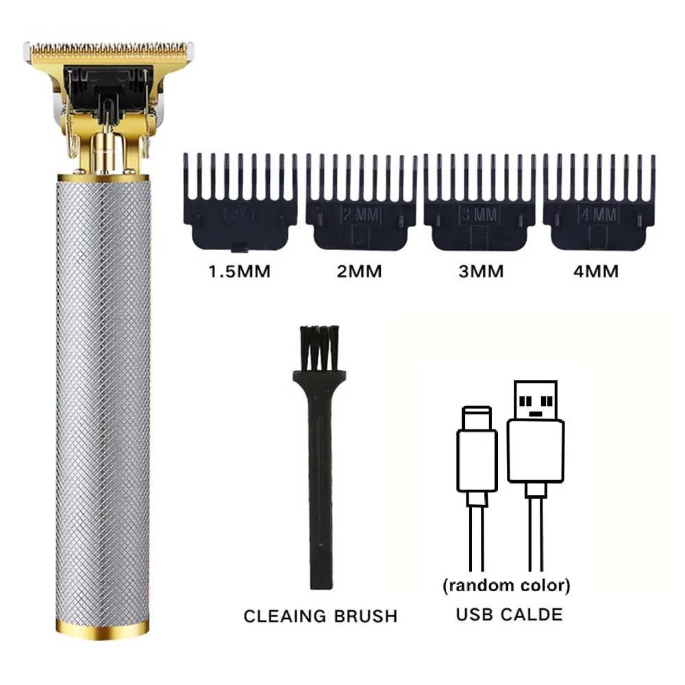 Professional Hair Clipper and Trimmer Set Men Electric Razor Shavers Beard Trimmer Rechargeable Barber Clippers Haircut Kit - Nextwave Zone