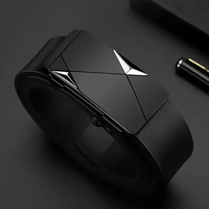 Stylish Men's PU Leather Belt - Fashion Belts for Daily Life, Leisure, Party, Festival, Work, and Business Automatic Buckle - Nextwave Zone