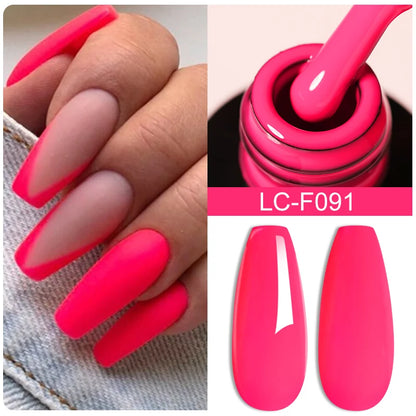 LILYCUTE Pink Purple Color Gel Nail Polish Spring Summer Semi Permanent For Manicure Soak Off Nail Art Gel Varnish - Nextwave Zone