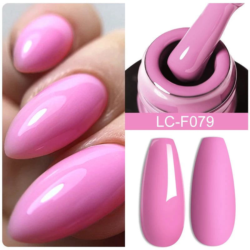 LILYCUTE Pink Purple Color Gel Nail Polish Spring Summer Semi Permanent For Manicure Soak Off Nail Art Gel Varnish - Nextwave Zone