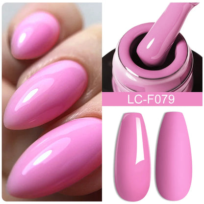 LILYCUTE Pink Purple Color Gel Nail Polish Spring Summer Semi Permanent For Manicure Soak Off Nail Art Gel Varnish - Nextwave Zone
