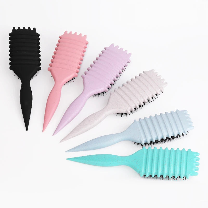 Salon Styling Curly Hair Styling Brush Curl Hair Brush for Combing and Shaping Men's and Women's Curls Reduce Pulling Tools - Nextwave Zone