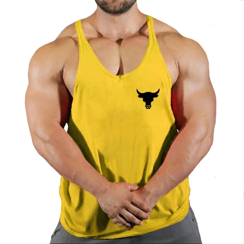 Gym Shirt Gyms Man Workout Bodybuilding Men Sportswear Men's Clothes Tank Top Vest Clothing Muscle Singlet Fitness Undershirt - Nextwave Zone