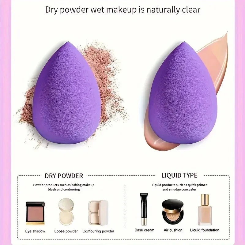 12Pcs Professional Makeup Sponge Set - Soft, Gentle, Multi-Purpose Tools for Perfect Foundation, Powder and Blush Application - Nextwave Zone