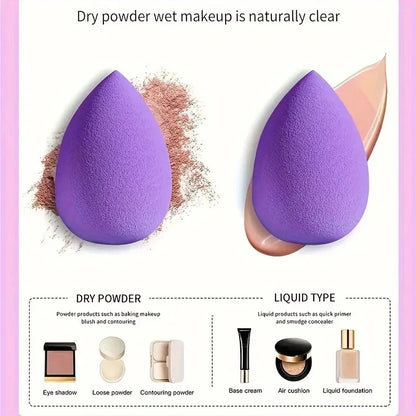 12Pcs Professional Makeup Sponge Set - Soft, Gentle, Multi-Purpose Tools for Perfect Foundation, Powder and Blush Application - Nextwave Zone
