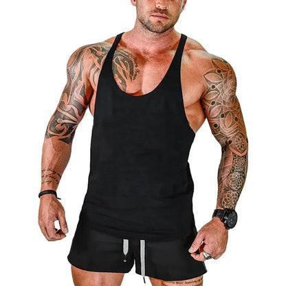 Gym Shirt Gyms Man Workout Bodybuilding Men Sportswear Men's Clothes Tank Top Vest Clothing Muscle Singlet Fitness Undershirt - Nextwave Zone