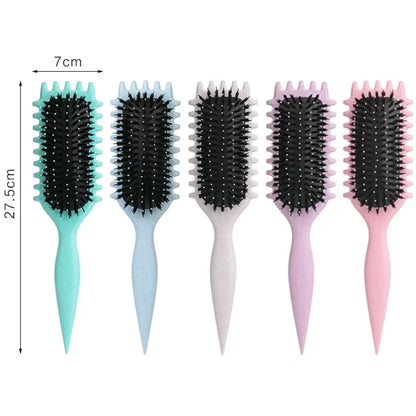 Salon Styling Curly Hair Styling Brush Curl Hair Brush for Combing and Shaping Men's and Women's Curls Reduce Pulling Tools - Nextwave Zone