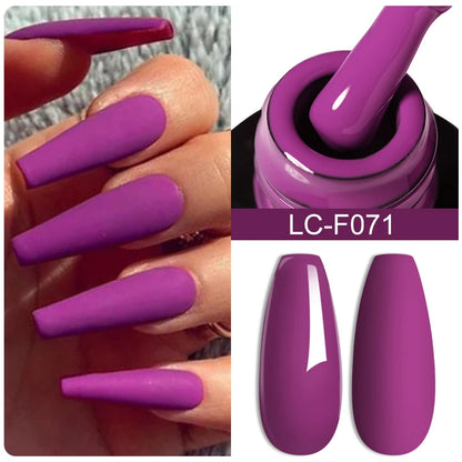 LILYCUTE Pink Purple Color Gel Nail Polish Spring Summer Semi Permanent For Manicure Soak Off Nail Art Gel Varnish - Nextwave Zone