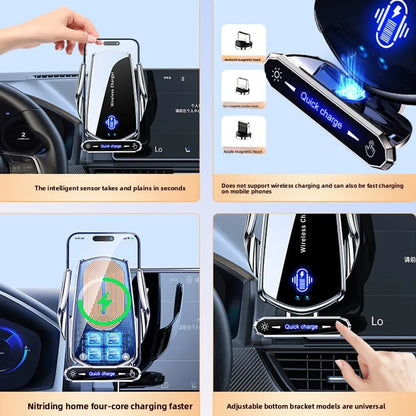 Wireless Charger For Car Mobile Cell Phone Holder Support For Mobile Car Mount Automotive Electric Induction Auto Clamping - Nextwave Zone