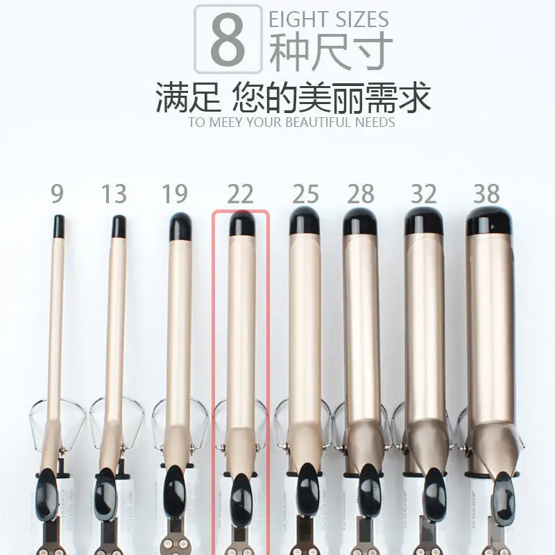Hair Curlers Waves Electric Professional Ceramic Hair Curler Lcd Curling Iron Roller Curls Wand Waver Fashion Styling Tools - Nextwave Zone