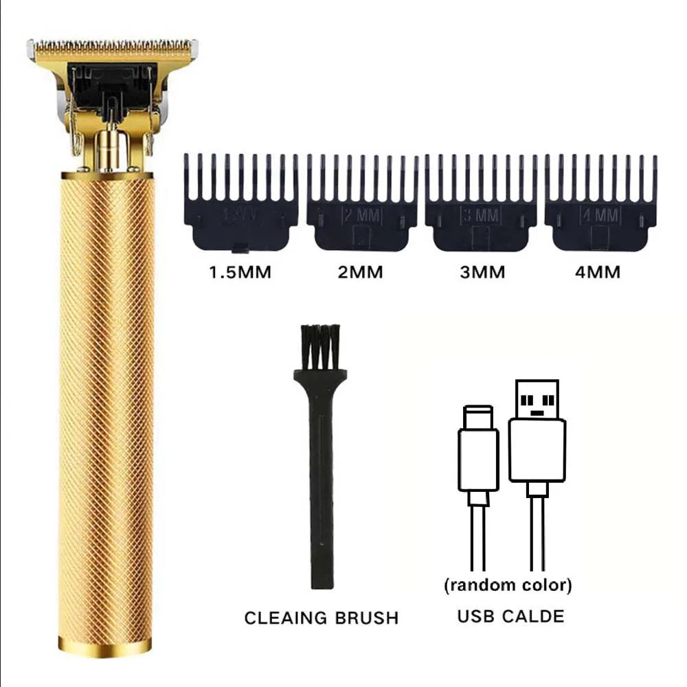 Professional Hair Clipper and Trimmer Set Men Electric Razor Shavers Beard Trimmer Rechargeable Barber Clippers Haircut Kit - Nextwave Zone