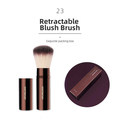 Hourglass Makeup Brushes Powder Foundation Concealer Blusher Bronzer Eye Shadow Eyebrow Eyeliner Sculpting Brush - Nextwave Zone