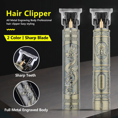 Retro T9 Original Haircutting Machine Set Jackets Trimmer Men's Electric Shaver Male Lence Pro Barber Shaver for Sensitive Areas - Nextwave Zone