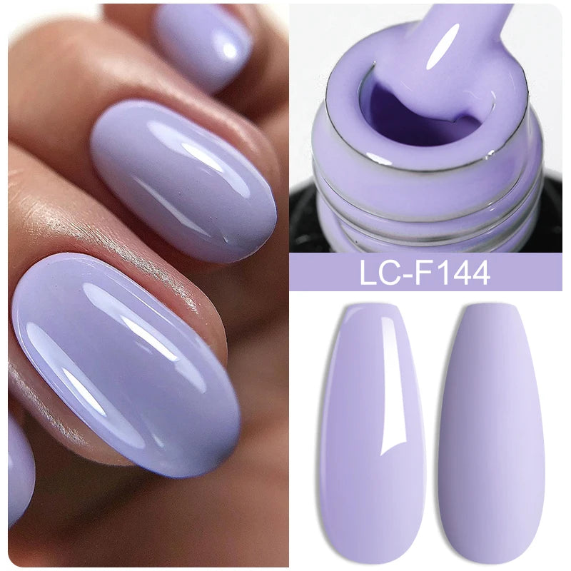 LILYCUTE Pink Purple Color Gel Nail Polish Spring Summer Semi Permanent For Manicure Soak Off Nail Art Gel Varnish - Nextwave Zone