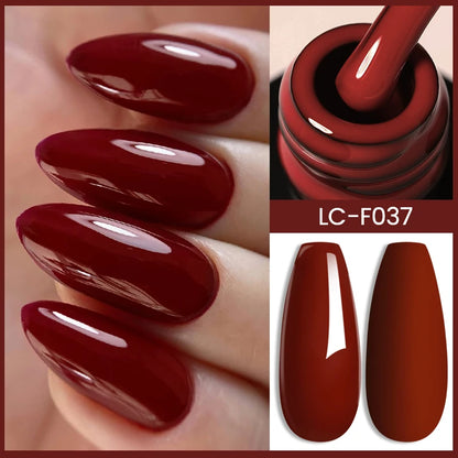 LILYCUTE Pink Purple Color Gel Nail Polish Spring Summer Semi Permanent For Manicure Soak Off Nail Art Gel Varnish - Nextwave Zone