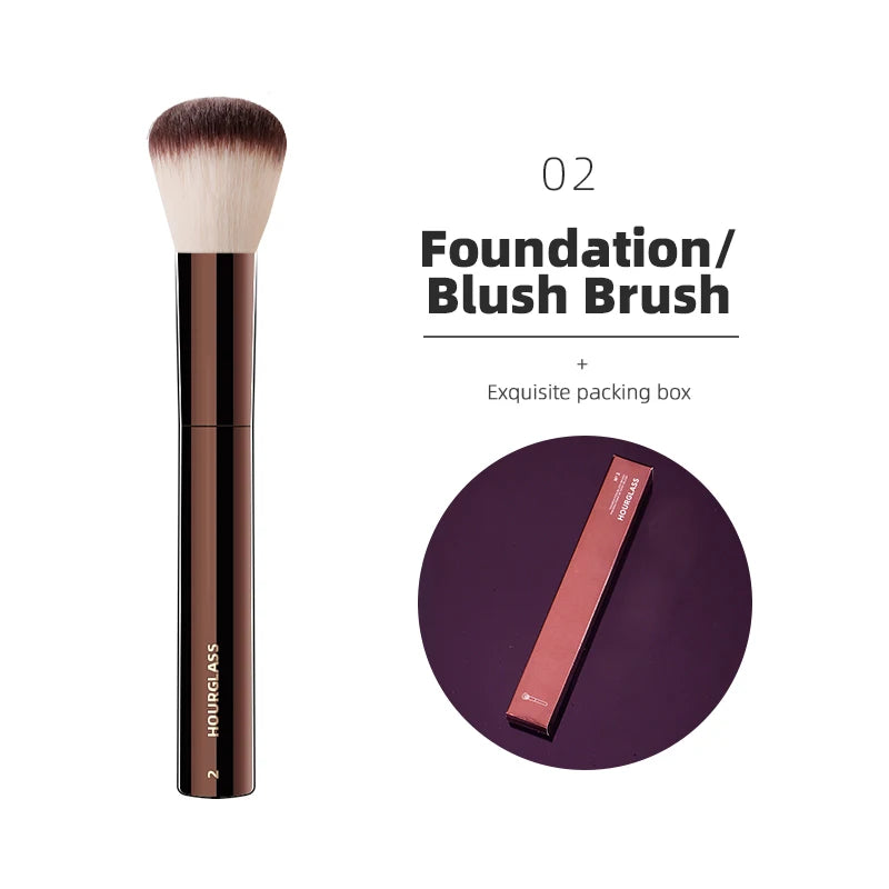 Hourglass Makeup Brushes Powder Foundation Concealer Blusher Bronzer Eye Shadow Eyebrow Eyeliner Sculpting Brush - Nextwave Zone
