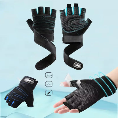 Gym Gloves for Men Women Fitness Weight Lifting Wristband Gloves Body Building Training Sports Exercise Cycling Glove Shockproof - Nextwave Zone